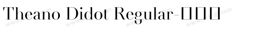 Theano Didot Regular字体转换